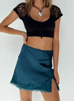 Princess Polly Athenia Mini Skirt  Navy Online