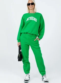 Princess Polly Athens Sweater Green Cheap
