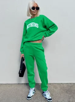 Princess Polly Athens Sweater Green Cheap