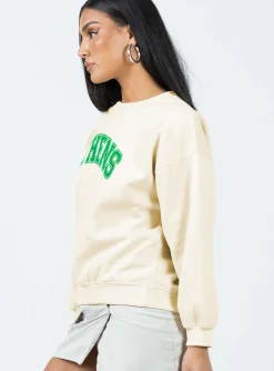Princess Polly Athens Sweatshirt Cream Best
