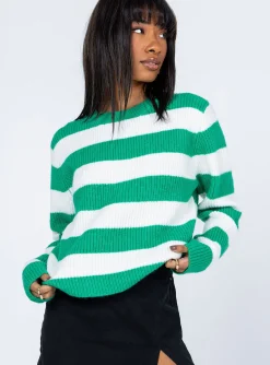 Princess Polly Audrina Sweater  Green Best