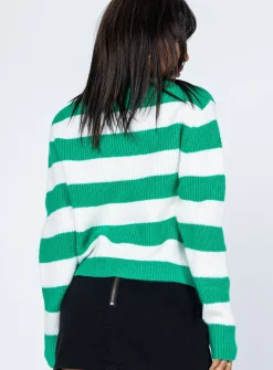 Princess Polly Audrina Sweater  Green Best