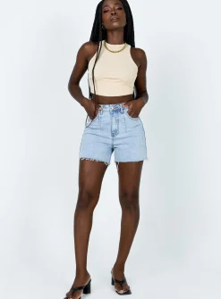 Princess Polly Audrina Top Beige Sale