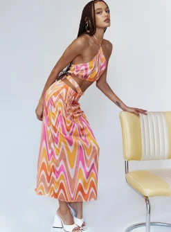 Princess Polly Aurora Set Orange Multi Fashion