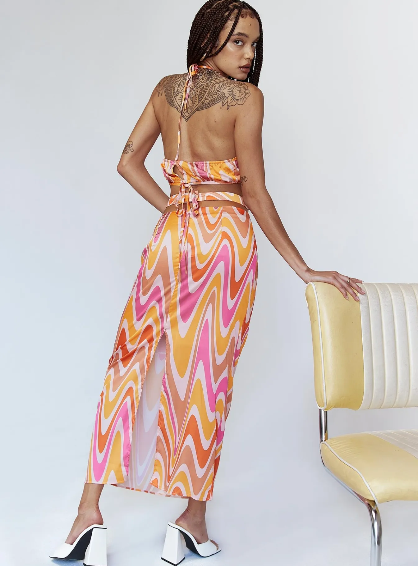 Princess Polly Aurora Set Orange Multi Fashion