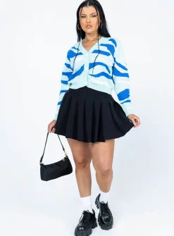 Princess Polly Austin Cardigan  Blue Clearance