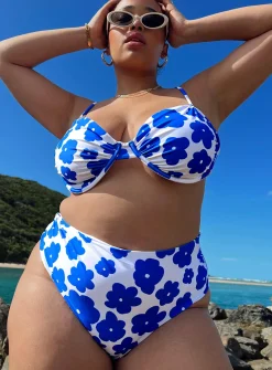 Princess Polly Avani Bikini Bottomscurve Blue Multi Discount