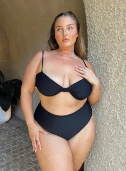 Princess Polly Avani Bikini Bottomscurve Black Clearance