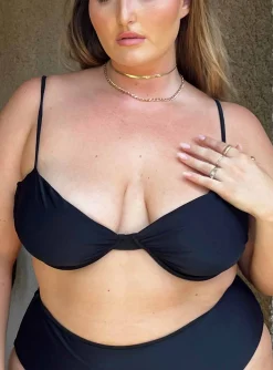 Princess Polly Avani Bikini Topcurve Black Store