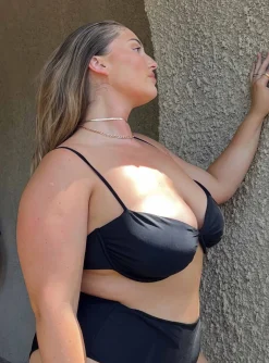 Princess Polly Avani Bikini Topcurve Black Store