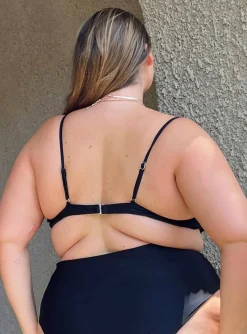 Princess Polly Avani Bikini Topcurve Black Store
