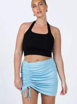 Princess Polly Avani Mini Skirt  Blue Hot