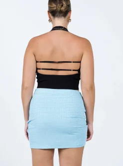 Princess Polly Avani Mini Skirt Blue Hot