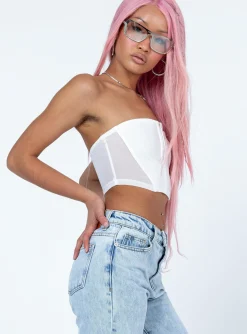 Princess Polly Averill Top  White Hot