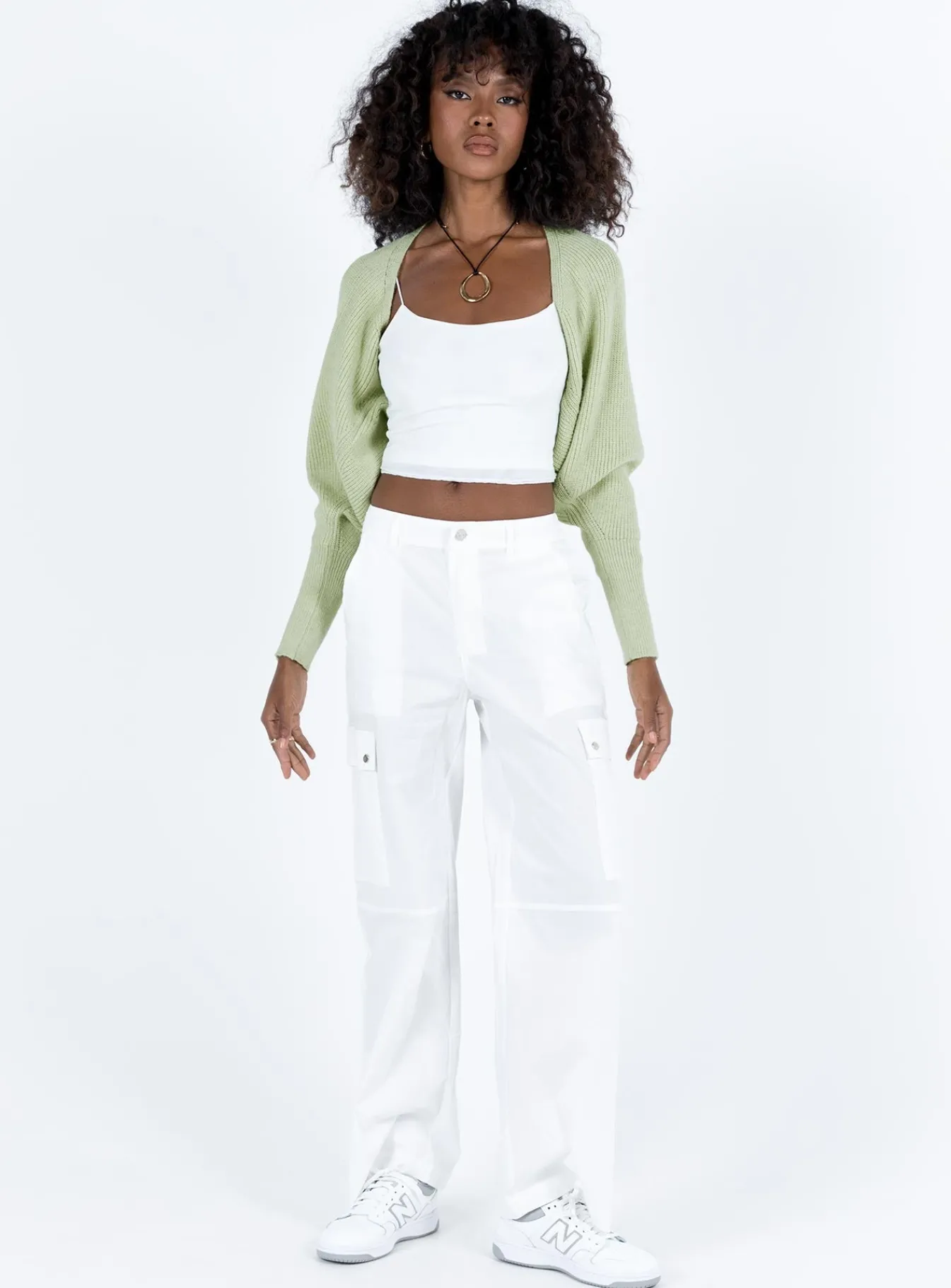Princess Polly Aviana Cardigan Sage Flash Sale