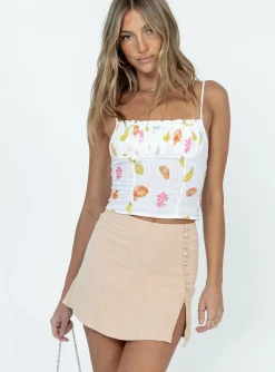 Princess Polly Avril Mini Skirt  Beige Best