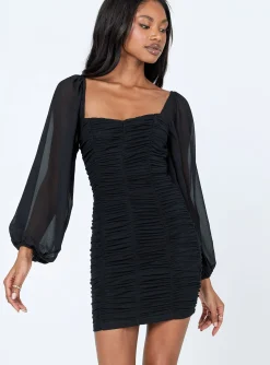 Princess Polly Axel Mini Dress  Black Outlet