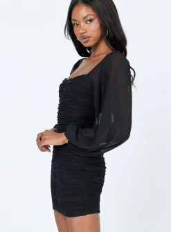 Princess Polly Axel Mini Dress  Black Outlet