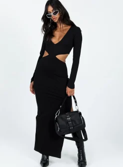 Princess Polly Ayda Maxi Dress  Black Sale