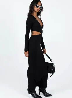 Princess Polly Ayda Maxi Dress  Black Sale