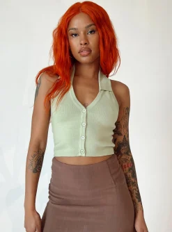 Princess Polly Aydin Top Light  Green Shop