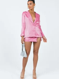 Princess Polly Ayres Blazer Jacket Pink Cheap
