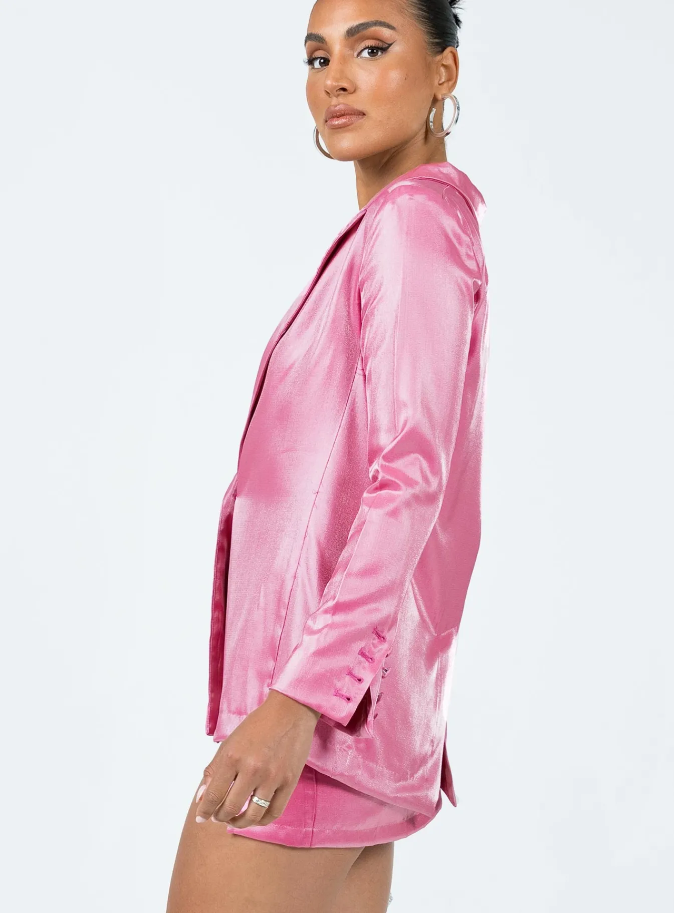Princess Polly Ayres Blazer Jacket Pink Cheap