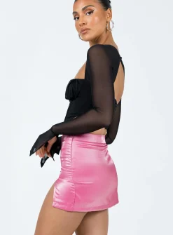 Princess Polly Ayres Mini Skirt  Pink Sale