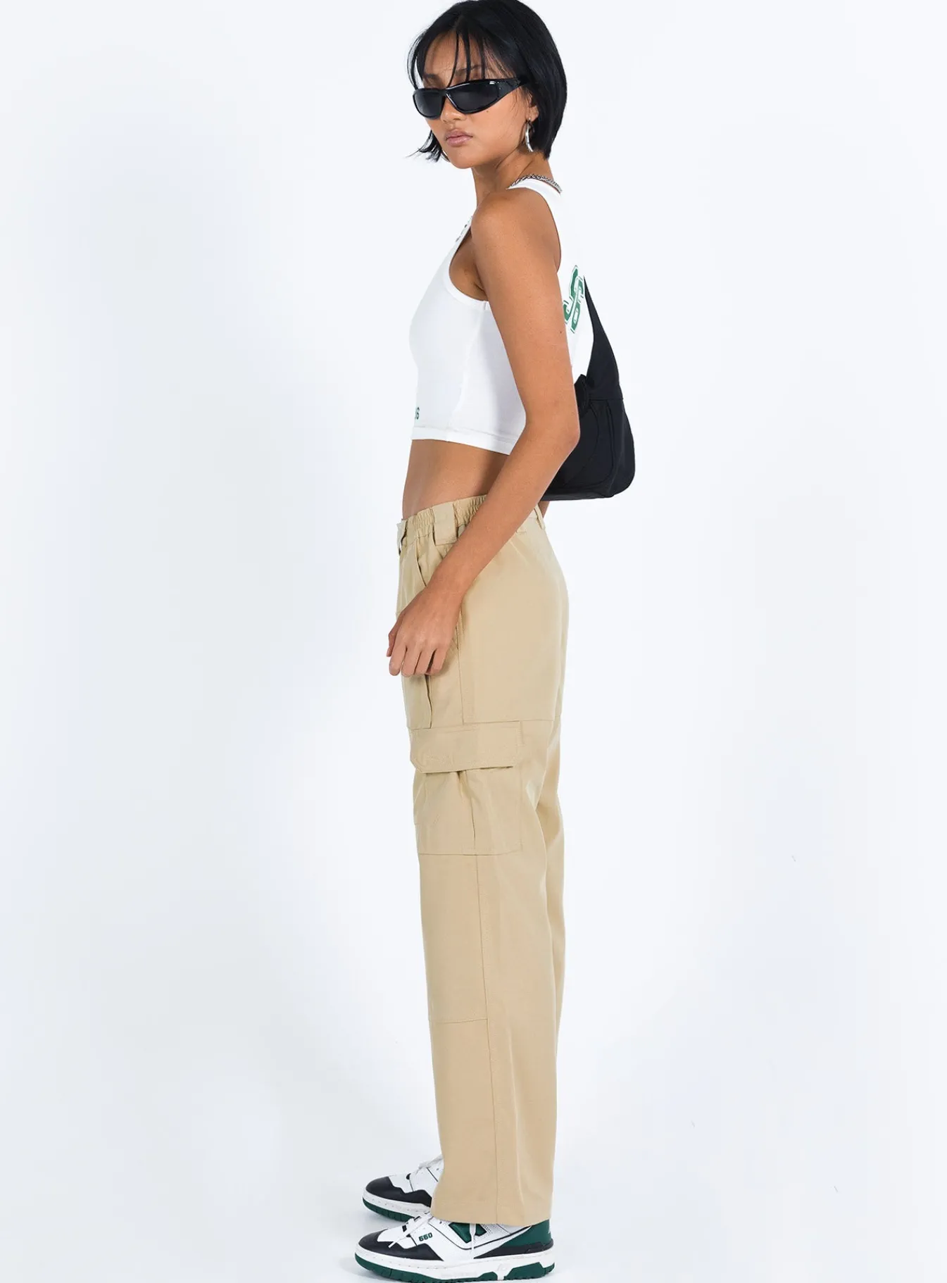 Princess Polly Aysa Cargo Pants Khaki New