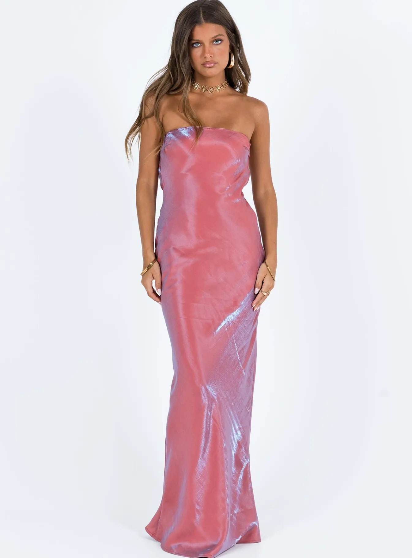 Princess Polly Aysa Strapless Maxi Dress Pink Cheap