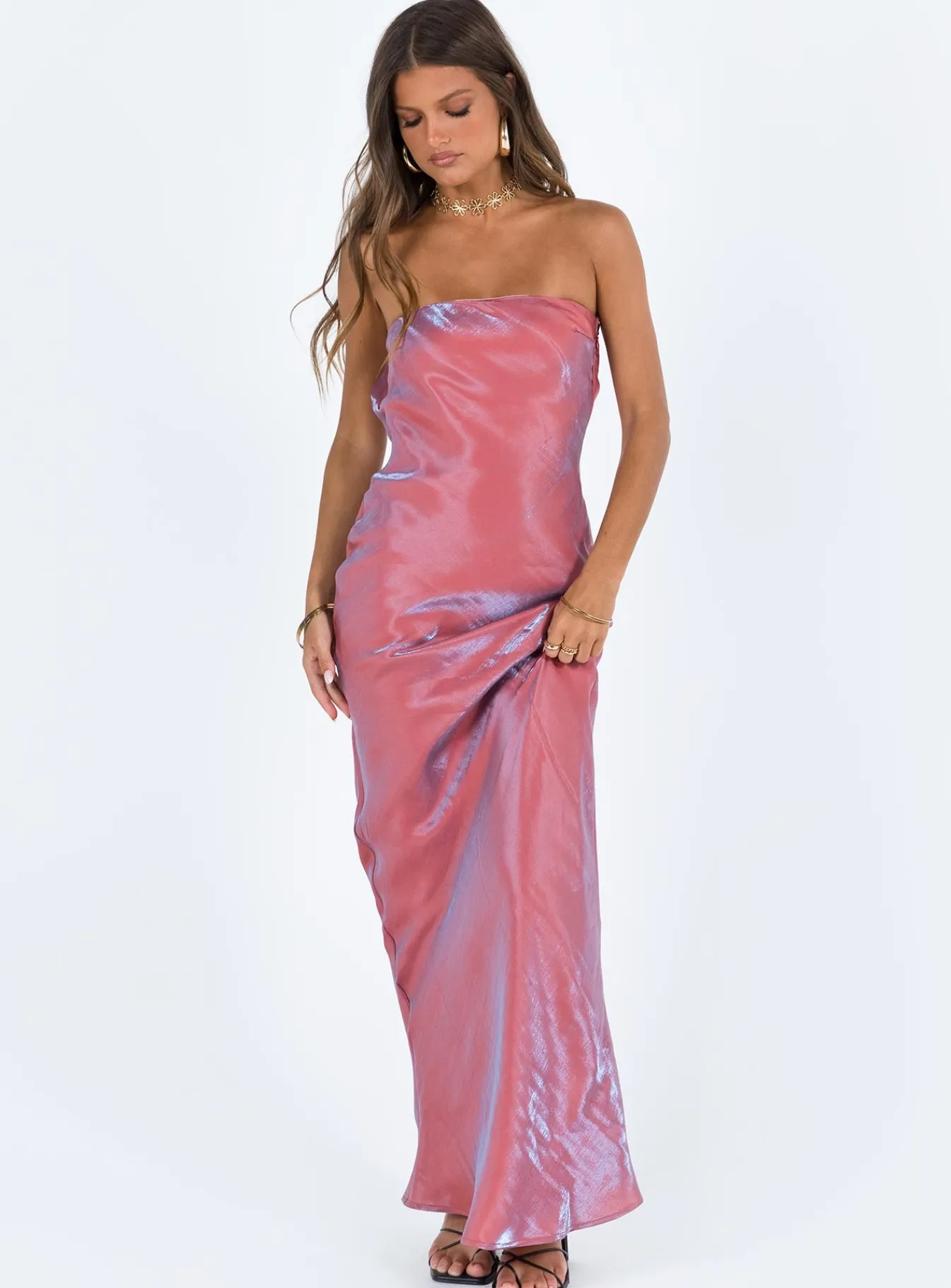 Princess Polly Aysa Strapless Maxi Dress Pink Cheap
