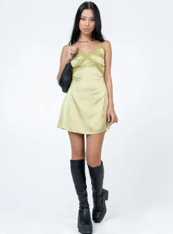 Princess Polly Azarliah Mini Dress Green Fashion