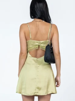 Princess Polly Azarliah Mini Dress Green Fashion