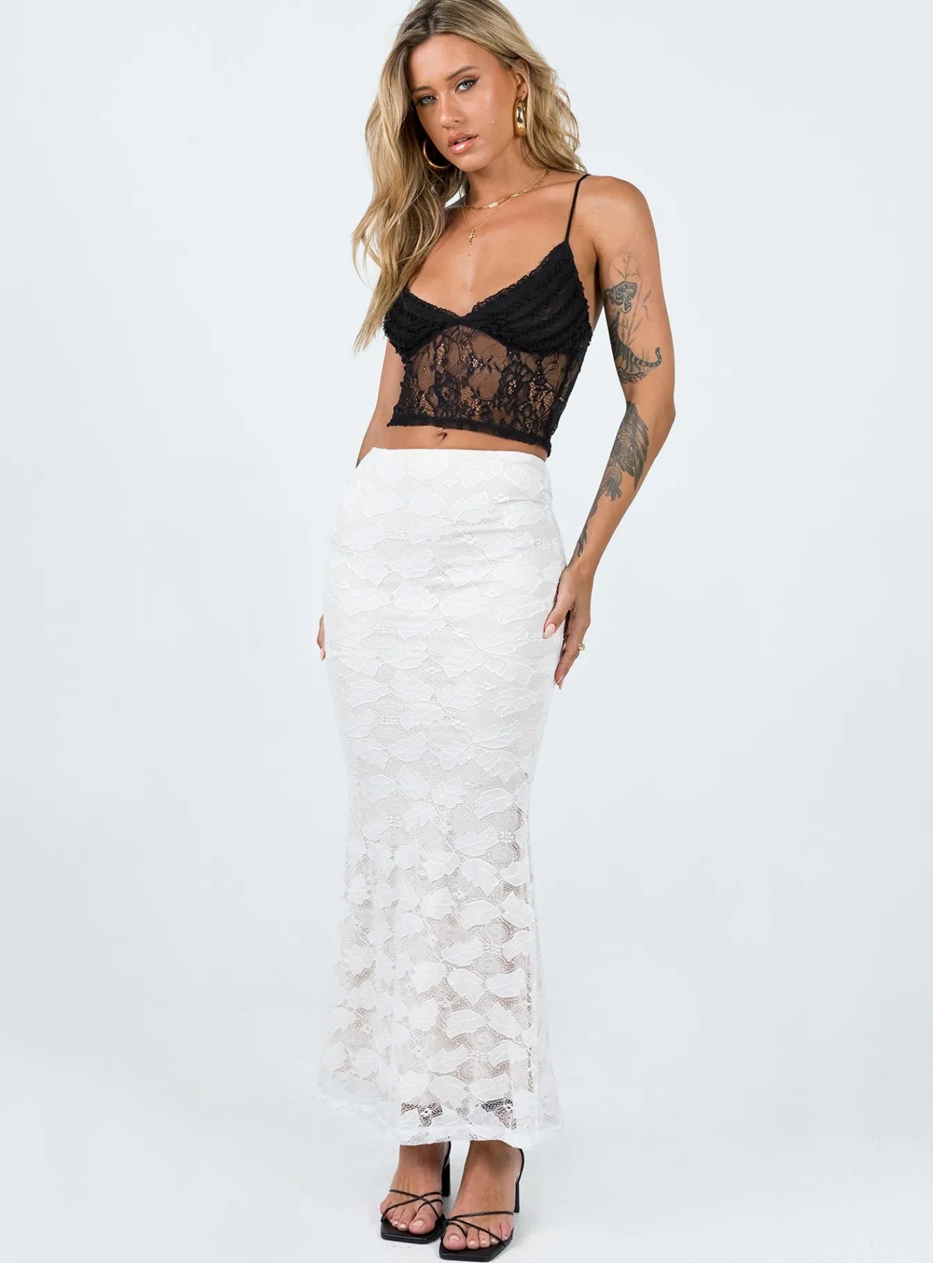 Princess Polly Azra Maxi Skirt White Best Sale