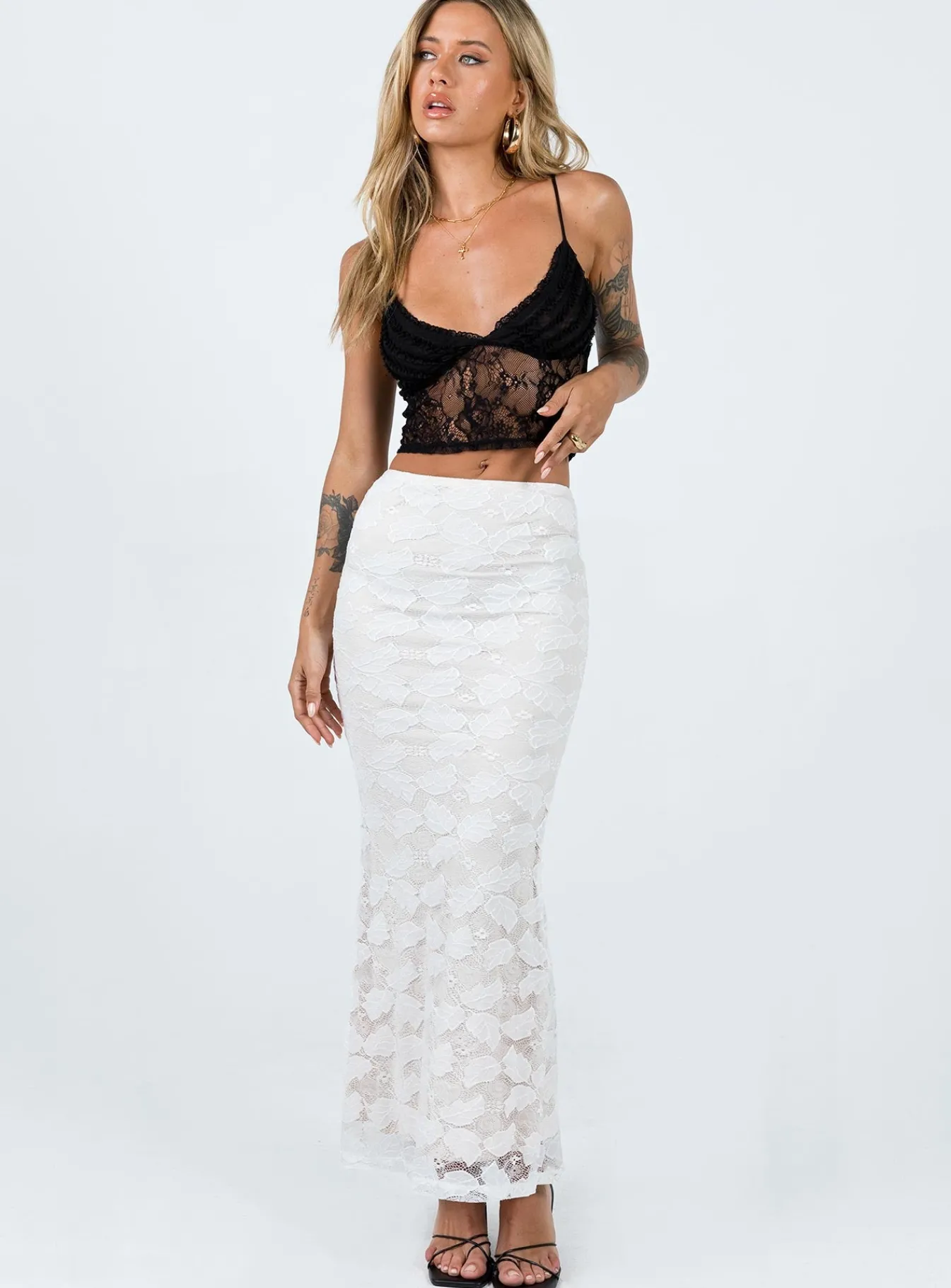 Princess Polly Azra Maxi Skirt White Best Sale