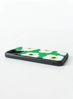 Princess Polly Azul Flower Textured Iphone Casemulti   Green Fashion