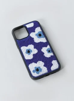 Princess Polly Azul Flower Textured Iphone Casemulti   Blue Discount