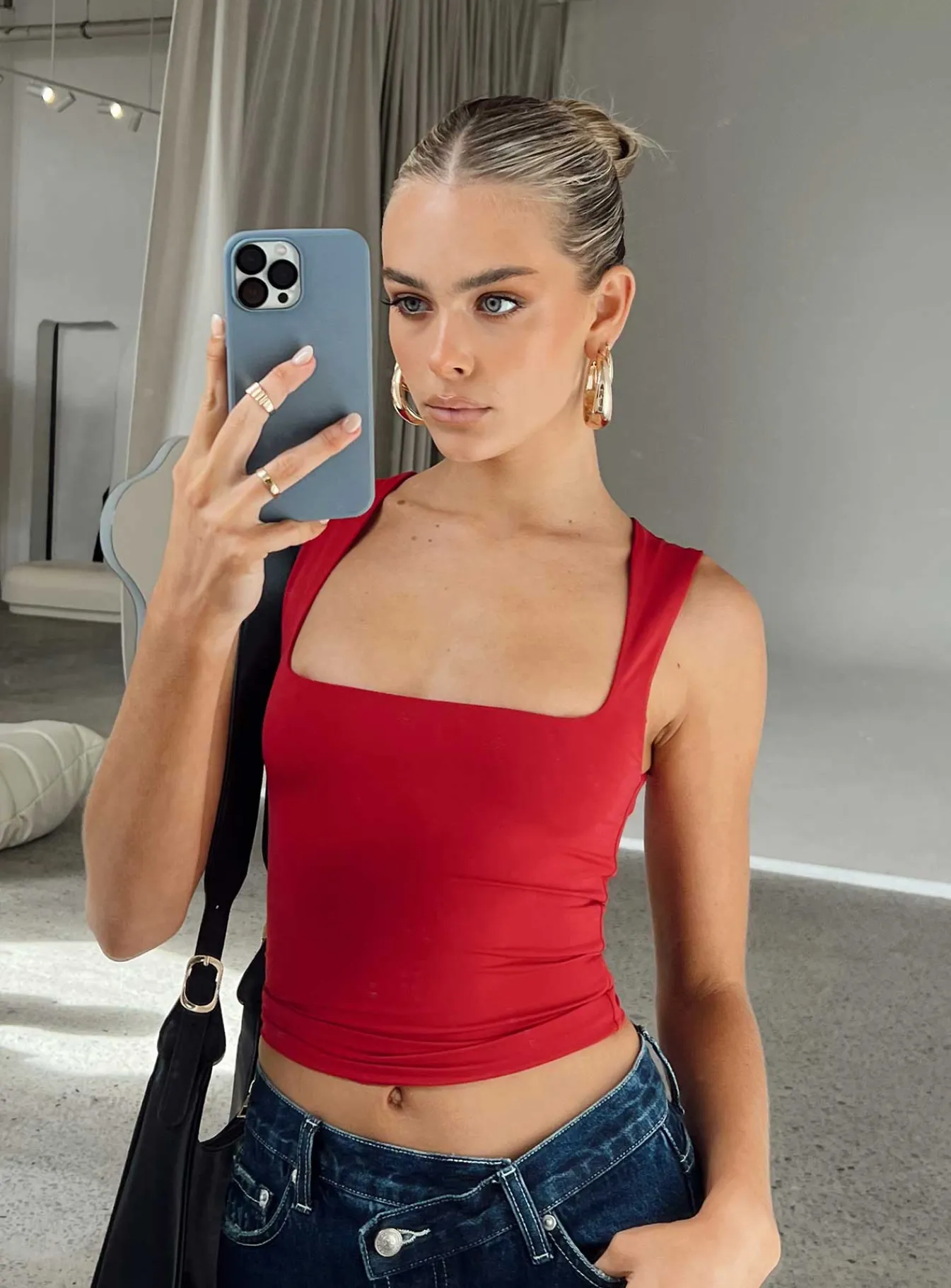 Princess Polly Back In Time Top Red Online