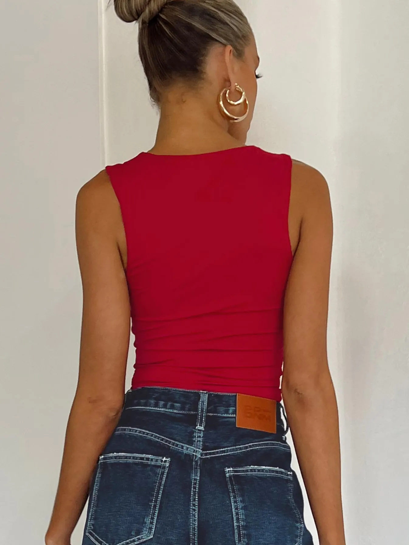 Princess Polly Back In Time Top Red Online