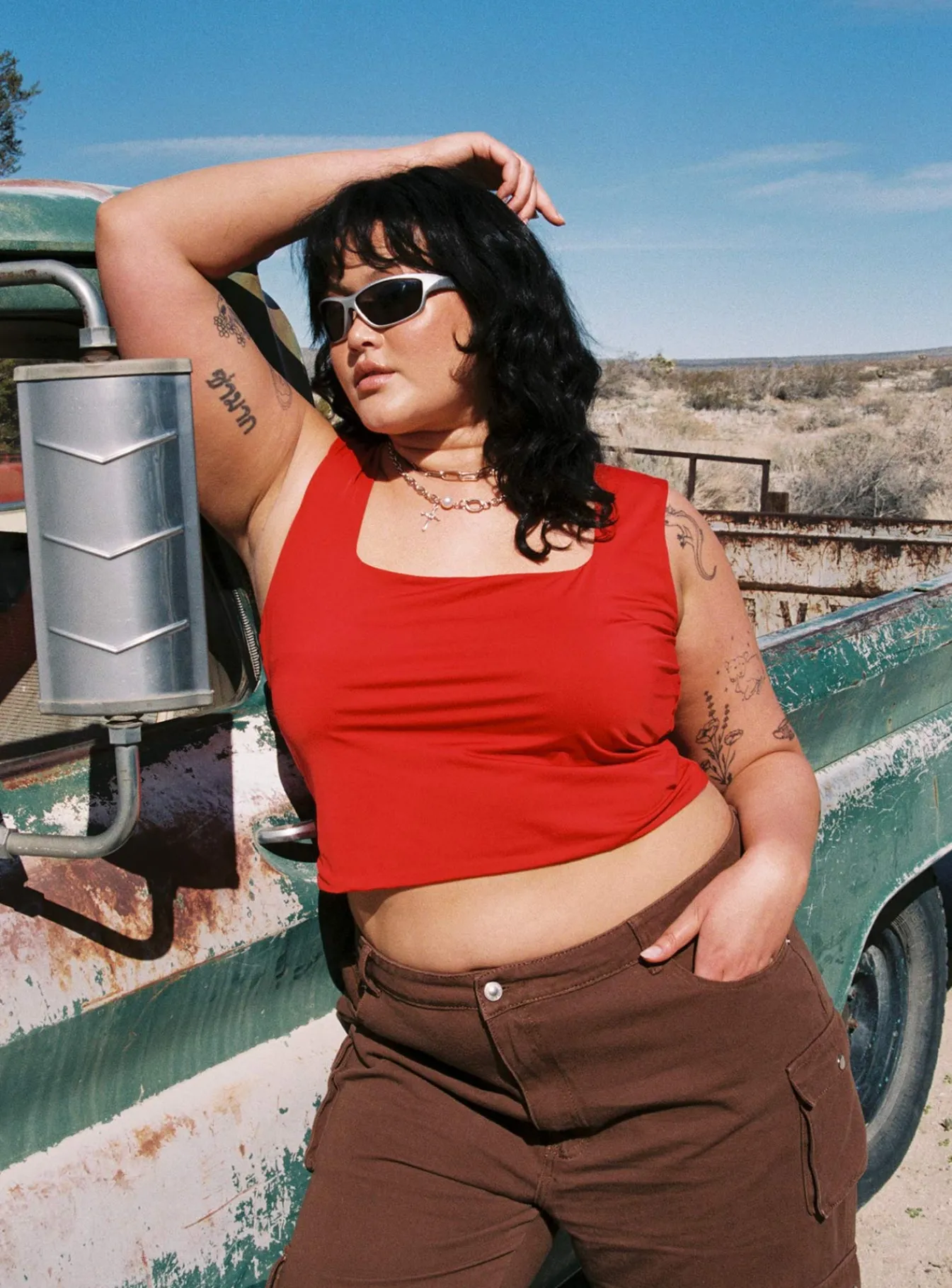 Princess Polly Back In Time Topcurve Red Clearance