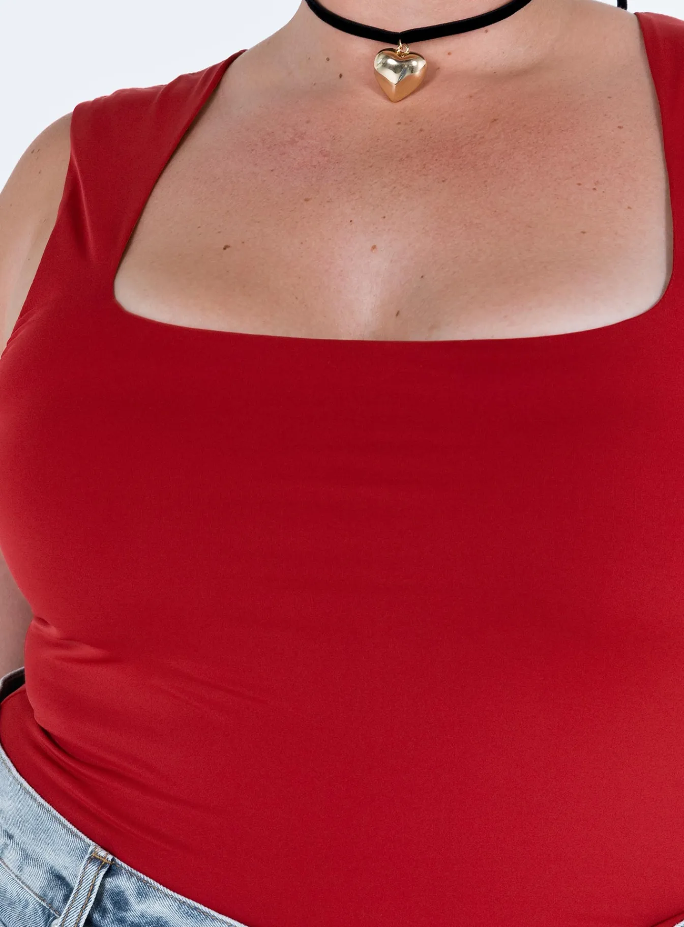 Princess Polly Back In Time Topcurve Red Clearance
