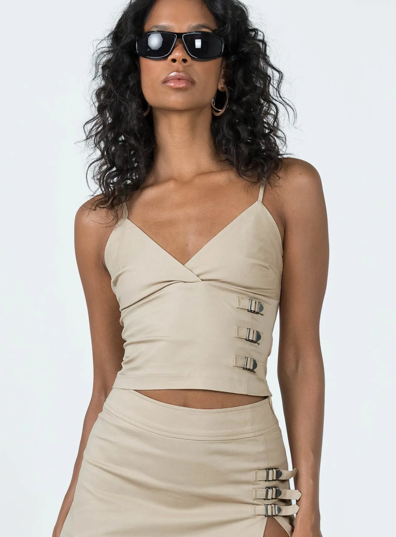 Princess Polly Back 2K Top Taupe Best