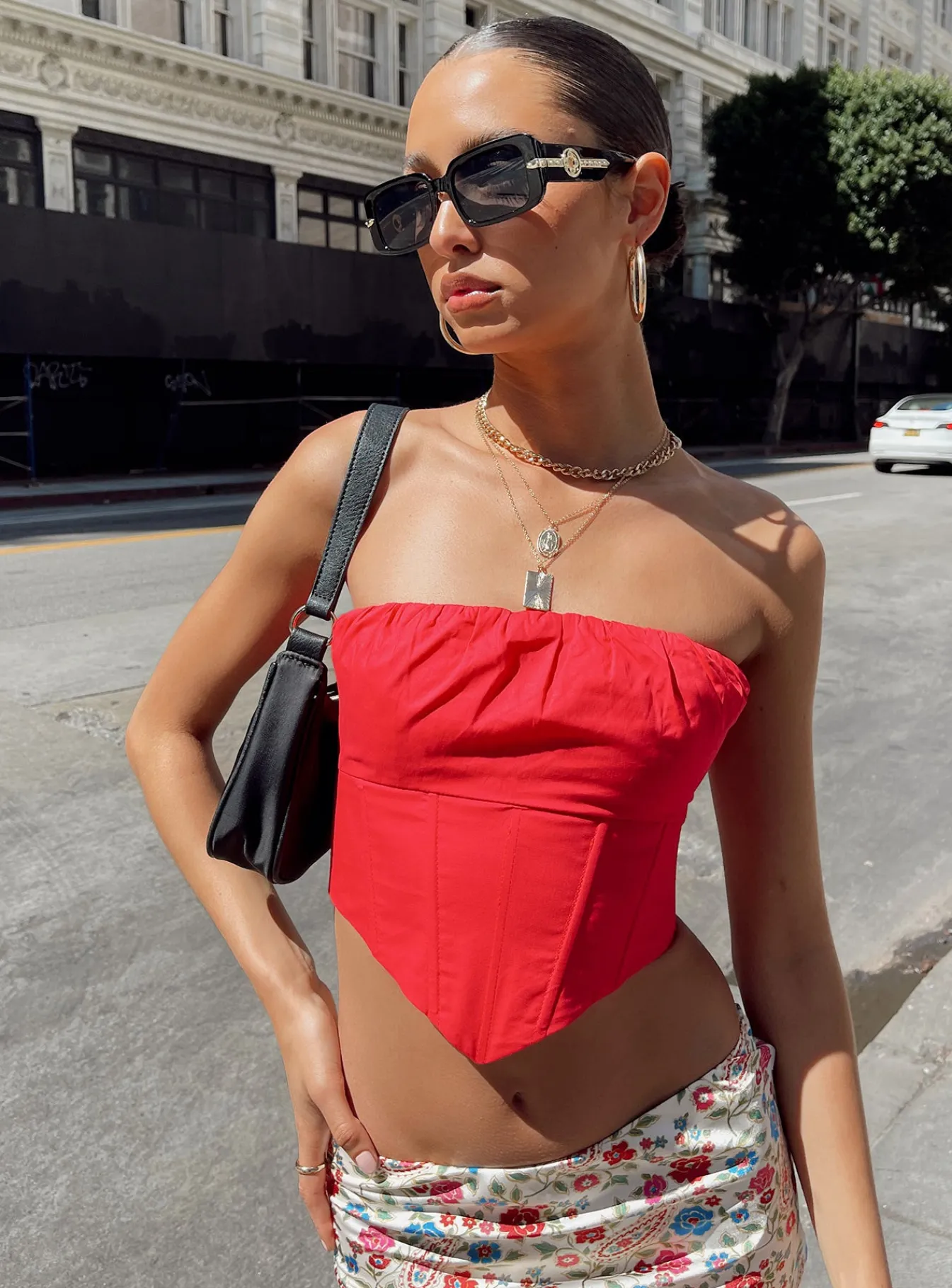 Princess Polly Bad Gal Bustier Red Sale