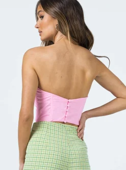 Princess Polly Bad Gal Bustier Pink Cheap