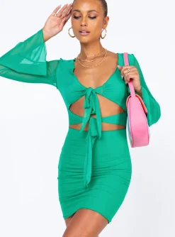 Princess Polly Baewatch Mini Dress  Green Fashion