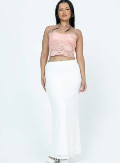 Princess Polly Bagley Top Pink Sale