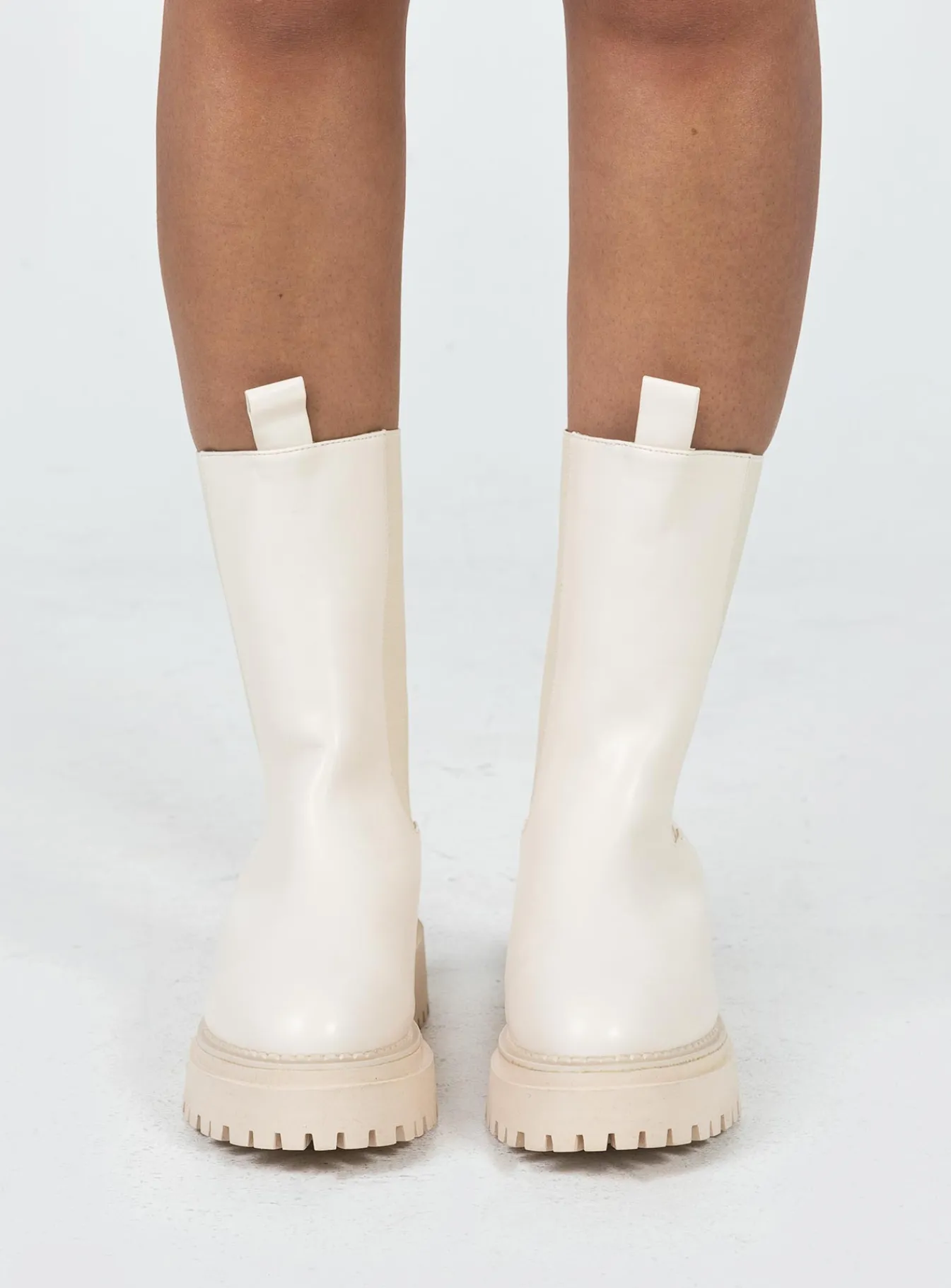 Princess Polly Baker Boots Vanilla Cream Cheap