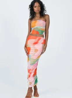 Princess Polly Balcatta Maxi Skirt  Multi Outlet