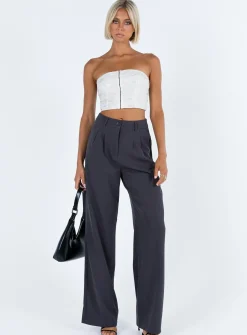 Princess Polly Balcer Top  White Flash Sale