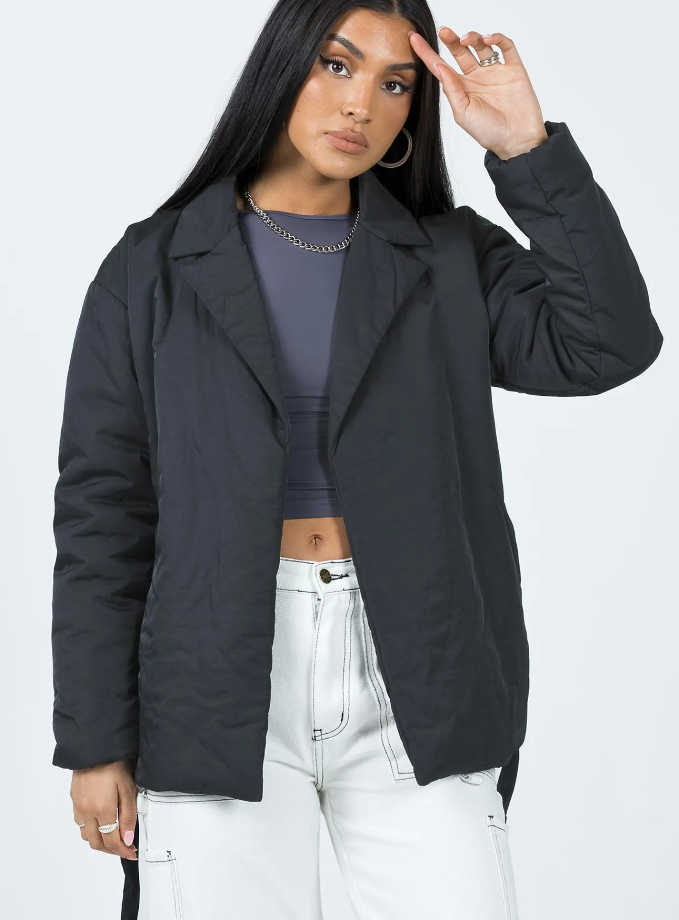Princess Polly Ballantine Puffer Jacket Black Online